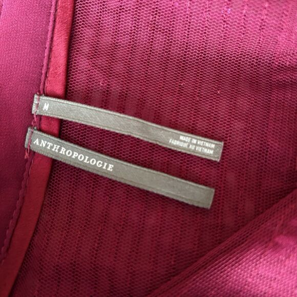 Anthropologie Pink The Remie Sequin Button Down Size Medium - Picture 9 of 11